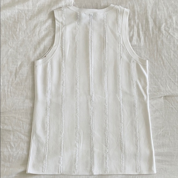 Theory White work short-sleeve top sz Small - Picture 4 of 9